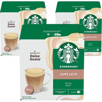 Starbucks Starbucks® Nescafe Dolce Gusto Caffe Latte, 3 х 12 капсули