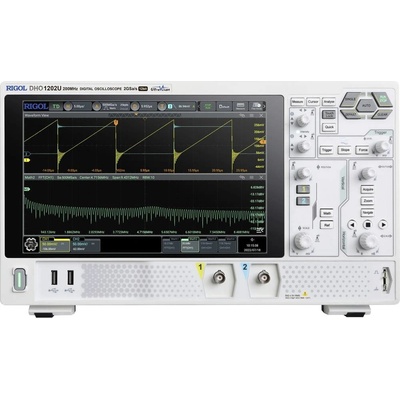 Rigol DHO1202U digitálny osciloskop 200 MHz 2-kanálová 2 GSa/s 25 Mpts 12 Bit 1 ks