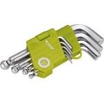 Extol Ключ, къс, Cr40 със сачмен край, TÜV/GS; 9бр. , 1, 5-10mm, в блистер