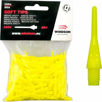 Windson Micro Plastové hroty 18 mm, 150 ks, žluté