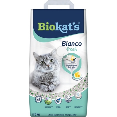 Biokat's Bianco Fresh постелка 5 кг