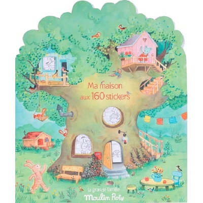 Moulin Roty Книжка за оцветяване със стикери - Moulin Roty (632626)