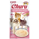 INABA Cat Churu Pyré tuniak s lososom 4 x 14 g