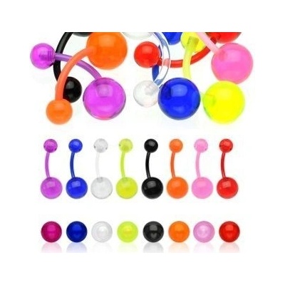 Šperky4U piercing do pupíku banánek BA01051-W