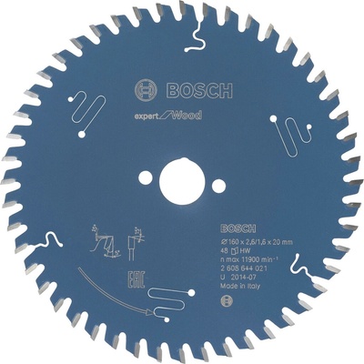 BOSCH Pílový kotúč Expert for Wood; 160 x 20 x 2,6 mm, 48 2608644021