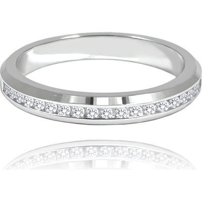 Minet stříbrný snubní prsten s bílými zirkony JMAN0450SR – Zboží Mobilmania