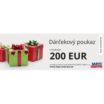 MPO Darčekový poukaz elektronický 200 €