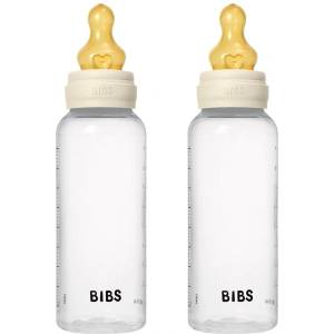 Bibs Комплект РР бебешки бутилки с аксесоари Bibs - Ivory, каучук, 270 ml, 2 броя (5117216) - ozone