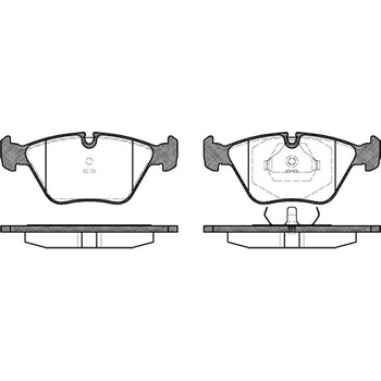 Sada brzdových platničiek kotúčovej brzdy REMSA 0270.00