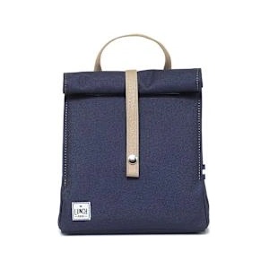 The Lunch Bags Чанта за храна Blue with Beige Handles