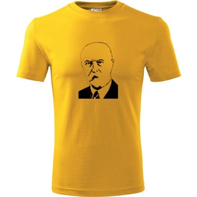 Tričko Tomáš Garrigue Masaryk Tričko s Masarykem žluté