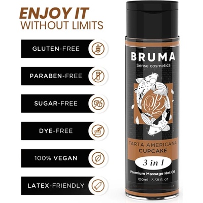 BRUMA Premium Olej na masáž 3v1 Efekt tepla 100 ml