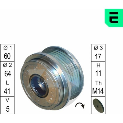 Voľnobeżka alternátora ERA ZN5496