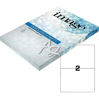 Image Label samolepicí etikety 210,0x148,5mm/100archů, Bílé, 2etikety/arch