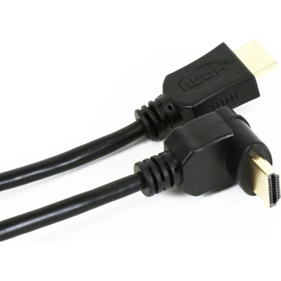 Platinet HDMI кабел за мобилни устройства (3 метра) - Omega HDMI Cable v1.4 Gold Angular (черен) (OCHK34)