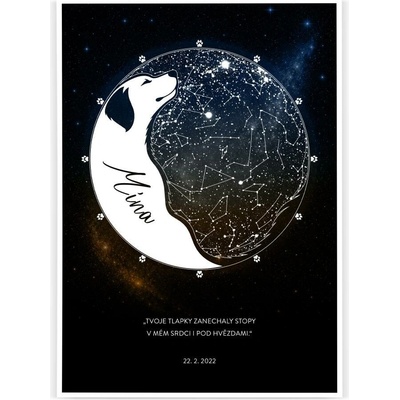 Hvězdy vašeho mazlíčka A4 - 21 x 29,7 cm Pololesklý saténový papír