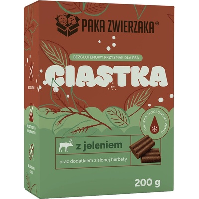 PAKA ZWIERZAKA Sušenky Jelen se zeleným čajem 200 g
