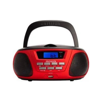Aiwa Аудио микросистема Aiwa BBTU300RD Bluetooth CD AM FM MP3 плейър Черно Червено, BBTU-300RD