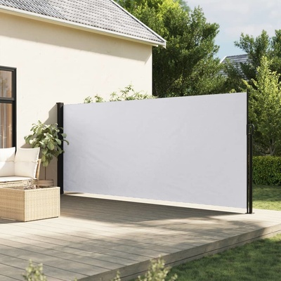 vidaXL Zatahovací boční markýza 180 x 500 cm Bílá