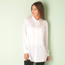 Brave Soul Womens Oversized shirt White