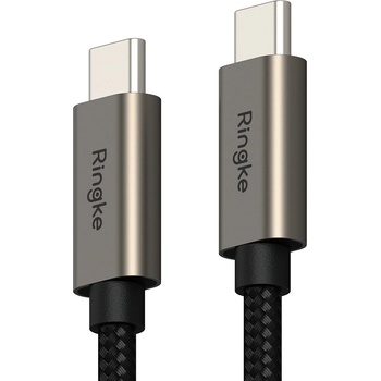 Ringke Кабел с бързо зареждане за устройства с USB-C порт (100 см) - Ringke USB-C to USB-C Data Cable 60W (черен) (KF2323421)