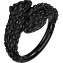 Šperky4U černý ocelový kruh helix cartilage piercing had SG112K-1210