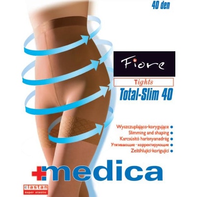Fiore TOTAL SLIM 40 DEN grafit-tmavě šedé