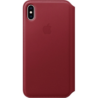 Apple iPhone XS Max Leather Folio - (PRODUCT)RED (MRX32ZM/A)