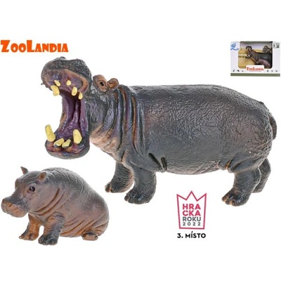 Mikro Зооландия хипопотам с малко 5-12см