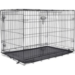 ABC-ZOO Сгъваема клетка за кучета, 2 врати, XL - 106 x 69 x 77 см