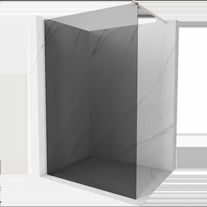 Mexen Kioto душ стена Walk-in 130 x 200 cm, графит 8 mm, четкан никел - 800-130-101-97-40 (800-130-101-97-40)