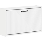 vidaXL Стенно шкафче за обувки HAARLEM 71 x 17 x 43 см Бяло (896845)