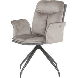Carmen Трапезен стол marlow 2 - мишо сив bf 2 (3532397) - xmall