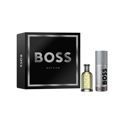 HUGO BOSS Set Hugo Boss: Boss Bottled, Eau De Toilette, For Men, 50 ml Boss Bottled, Deodorant Spray, For Men, 150 ml