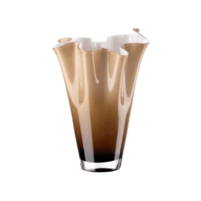 Váza WAIVA opálovo biela fumé H30 cm
