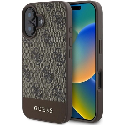 Guess PU 4G Stripe pre iPhone 16 Brown