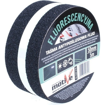 Motive Protišmyková páska s fluorescenčným pruhom 50 mm × 5 m