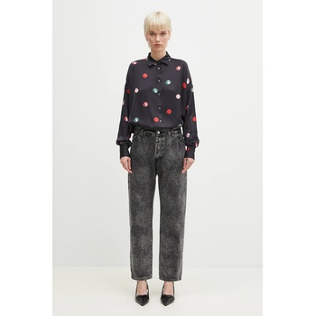 Aries Памучни дънки Aries Lasered Croc Lilly Jean (AR3010103)