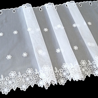 Vitrážová záclona Rosita obšití okrajů 70