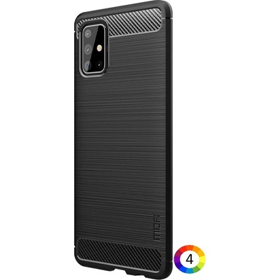 Samsung Galaxy A71 Удароустойчив MOFI Carbon Fiber Калъф и Протектор