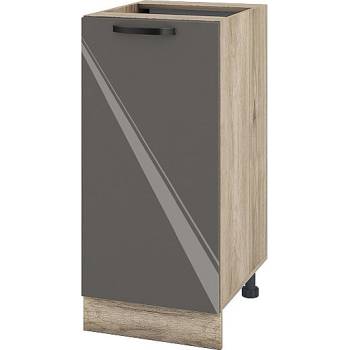 ИРИМ Долен кухненски шкаф Сити АРФ-Антрацит гланц-05-21 40 см