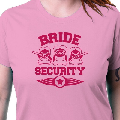 Tričko pro družičky Bride security dámské
