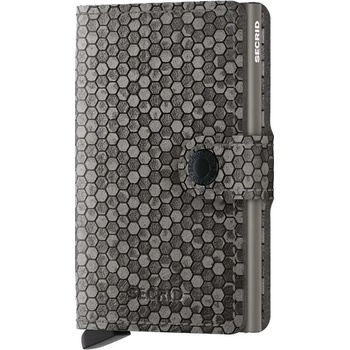 Secrid Кожен портфейл Secrid Miniwallet Hexagon Grey в сиво (MHe.Grey)