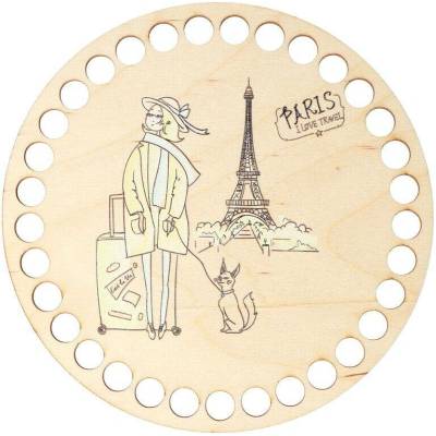 Natana dno pro košík Paris I love travel 15cm NAT051