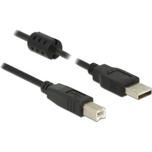 Delock кабел USB 2.0 Type-A мъжки USB 2.0 Type-B мъжки 1, 5 м черен 84896 (84896)