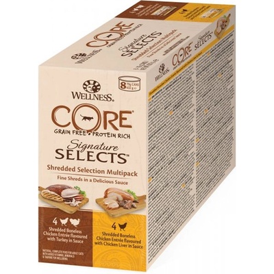 Wellness Core Signature Selects Shredded Selection Multipack 8 x 79 г