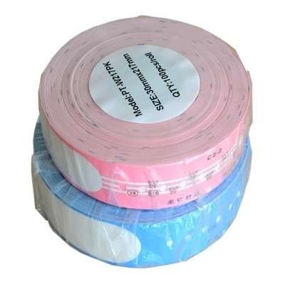 Compatible Съвместими ролки за етикети за Brother PT-W217PK, 30mm x 217mm, 100компютри черен печат / розов фон, гривна (PTW217PK)