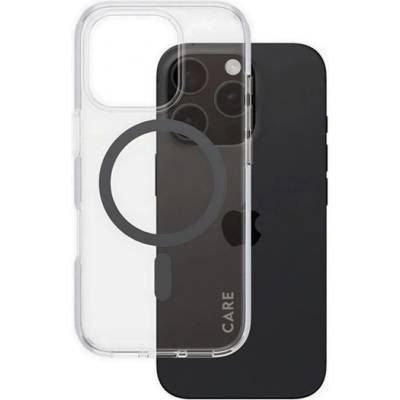 Panzer iPhone 16 Pro PANZERGLASS CARE FLAGSHIP URBAN COMBAT CASE силиконов протектор за телефон, удароустойчив, MagSafe, TRANSFER/Black 1346 (1346)