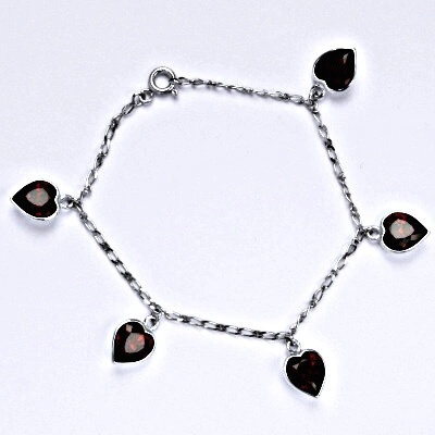 Čištín stříbrný se Swarovski krystaly siam srdce R 1396