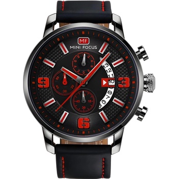 MINI FOCUS Часовник Mini Focus LE-23861 - Черен / Червен KP23861 (LE-23861)